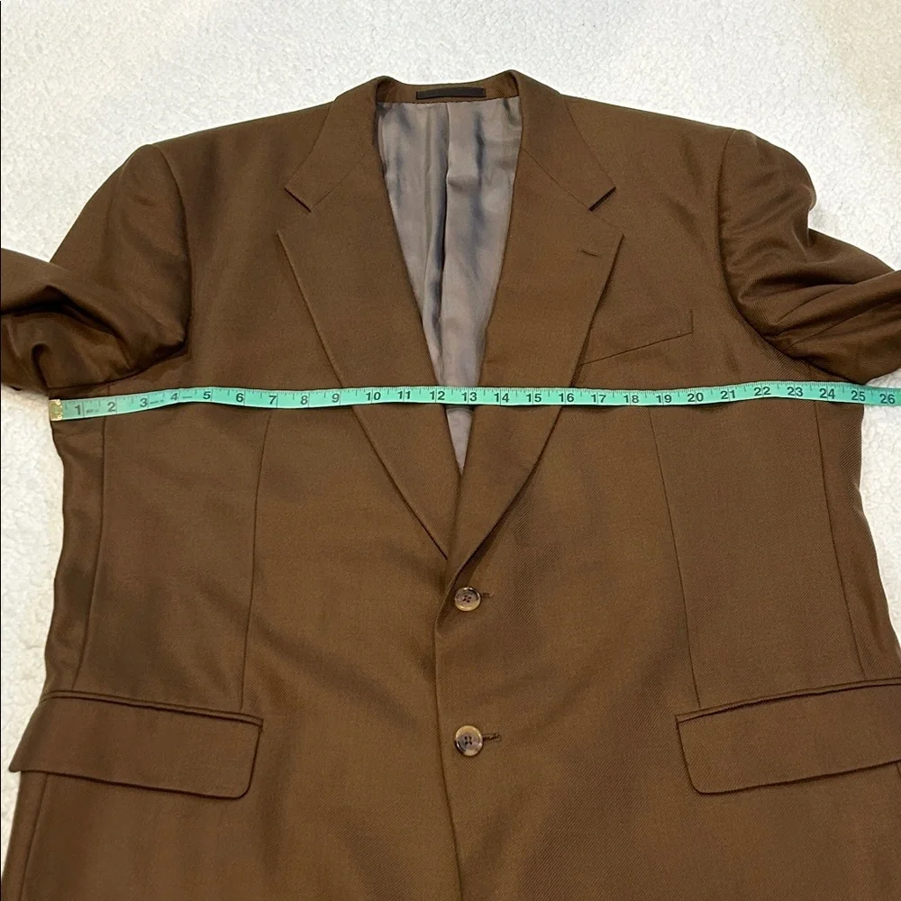 Charles Jourdan Brown Men's Cashmere Silk Blazer Jacket size 48 Extra Long